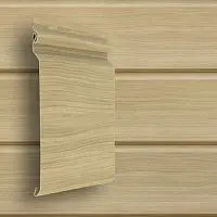 Сайдинг виниловый Grand Line Natural-Брус D7 Ясень 3000х182 мм