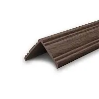 Угол наружный фигурный 25х25мм 2,7м "Идеал", Каштан