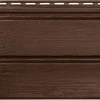 Сайдинг акриловый Альта-Профиль Альта-Брус Темный орех 3000х250
