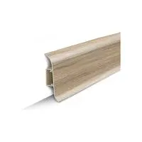 Плинтус напольный с центральной планкой  85мм  2,2м "Идеал Классик", 263 Клен северный