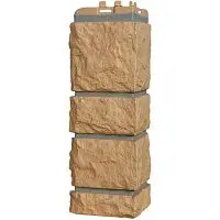 Угол наружный Grand Line Камелот Design Песочный со швом RAL 7006 392х153х153 мм