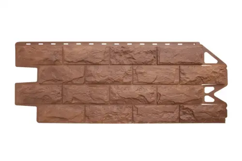 Фасадная панель Альта-Профиль Фагот Эко Терракотовый 1020х430 мм - купить в интернет-магазине Diopt.ru