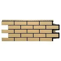 Фасадная панель Grand Line Клинкерный кирпич Design Песочный со швом RAL 9005 968х390 мм