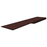 Планка финишная металлическая Grand Line RAL 8017 Коричневая 3000х0,45 мм