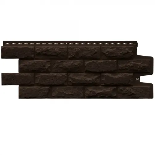Фасадная панель Grand Line Колотый камень Classic Шоколадный 992х392 мм - купить в интернет-магазине Diopt.ru