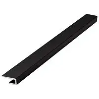 АЛЬТА СЛЭБ. Профиль алюминиевый торцевой анод бронза 2,7м (30шт/уп)