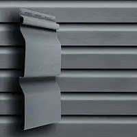 Сайдинг акриловый Grand Line Amerika Slim D4 Корабельный брус Графит 3000х203 мм