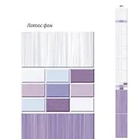 Стеновая панель ПВХ Кронапласт Unique Лотос фон