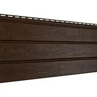 Софит Ю-Пласт Pro под дерево с центральной перфорацией Орех темный