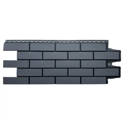 Фасадная панель Grand Line Клинкерный кирпич Design Графит со швом RAL 9005 968х390 мм - купить в интернет-магазине Diopt.ru