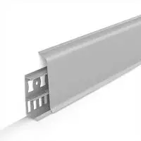 Плинтус Идеал (IDEAL) коллекция "Deconika" 002 Светло-серый