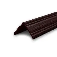Угол наружный фигурный 25х25мм 2,7м "Идеал", Венге черный