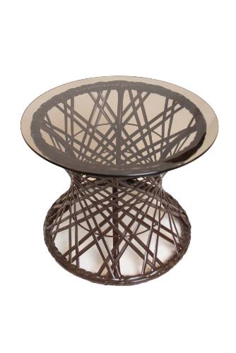 Стол Бонго мини со стеклом (бронза), коричневый, диаметр 0,40 м - купить в интернет-магазине Diopt.ru Стол Бонго мини со стеклом (бронза), коричневый, диаметр 0,40 м - купить в интернет-магазине Diopt.ru