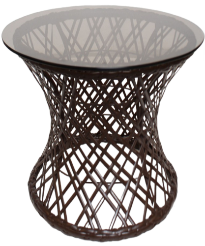 Стол Бонго макси со стеклом (бронза), коричневый, диаметр 0,56 м - купить в интернет-магазине Diopt.ru Стол Бонго макси со стеклом (бронза), коричневый, диаметр 0,56 м - купить в интернет-магазине Diopt.ru