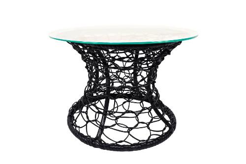 Стол Бонго мини классика со стеклом (бесцветный), черный, диаметр 0,40 м - купить в интернет-магазине Diopt.ru Стол Бонго мини классика со стеклом (бесцветный), черный, диаметр 0,40 м - купить в интернет-магазине Diopt.ru