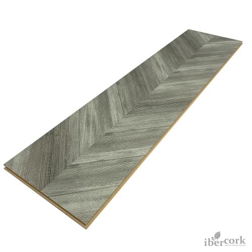 Пробковый паркет с цифровой HD-печатью IberCork Шеврон Грис - купить в интернет-магазине Diopt.ru Пробковый паркет с цифровой HD-печатью IberCork Шеврон Грис - купить в интернет-магазине Diopt.ru
