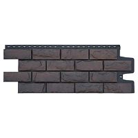 Фасадная панель Grand Line Колотый камень Design Plus Трюфель с черным швом 992х392 мм