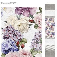 Стеновая панель ПВХ Кронапласт Unique Милана букет 2700х250 мм