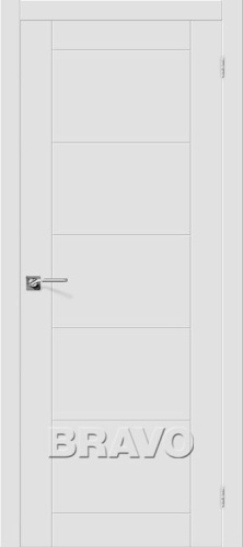 Межкомнатная эмалированная дверь Граффити-4 белый - купить в интернет-магазине Diopt.ru