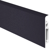 Плинтус ПВХ FC 034_Угольно-черный