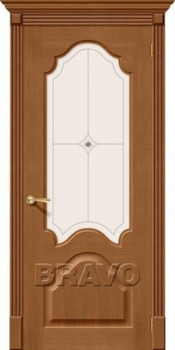 Межкомнатная шпонированная дверь Афина ПО орех - купить в интернет-магазине Diopt.ru