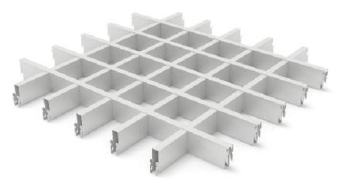 Потолок Грильято Албес 100х100 Белый матовый - купить в интернет-магазине Diopt.ru