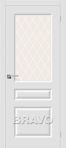 Межкомнатная окрашенная дверь Скинни-15.1 Whitey - купить в интернет-магазине Diopt.ru