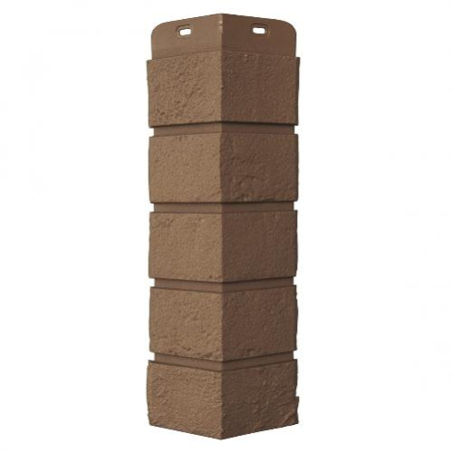 Угол наружный Grand Line Состаренный кирпич Стандарт Глина 390х120х120 мм - купить в интернет-магазине Diopt.ru
