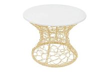 Стол Бонго Классика мини бежевый, диаметр 0,40 м