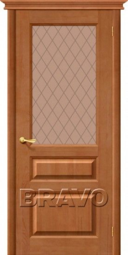 Дверь дверь из массива сосны М5 Светлый лак - купить в интернет-магазине Diopt.ru