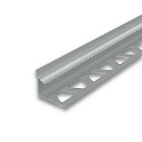 Раскладка внутренняя для плитки 10 мм 2,5м "Идеал", Серый