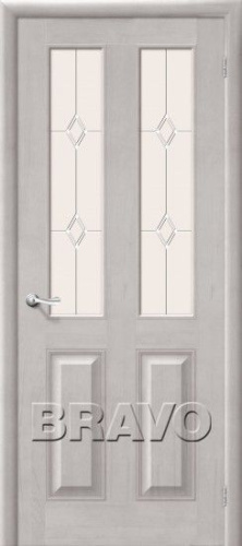 Дверь из массива М 15 ПО Белый воск - купить в интернет-магазине Diopt.ru