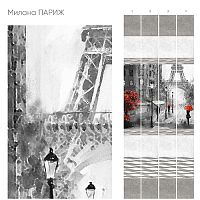 Стеновая панель ПВХ Кронапласт Unique Милана Милана Париж 2700х250 мм