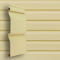 Сайдинг виниловый Grand Line Standart D4,4 Корабельная доска XL Ванильный 3600х224 мм