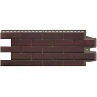 Фасадная панель Grand Line Клинкерный кирпич Design Plus Кофе с темно-бежевым швом 968х390 мм