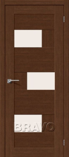 Межкомнатная дверь со стеклом Легно-39 Brown Oak - купить в интернет-магазине Diopt.ru
