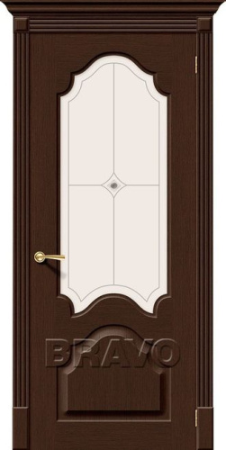 Межкомнатная шпонированная дверь Афина ПО венге - купить в интернет-магазине Diopt.ru