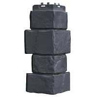 Угол наружный Grand Line Крупный камень Classic Графит 390х170х170 мм