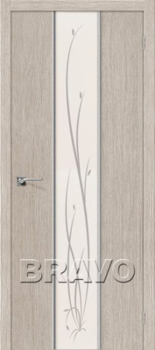 Межкомнатная дверь Глейс-2 Twig  3D Cappuccino - купить в интернет-магазине Diopt.ru