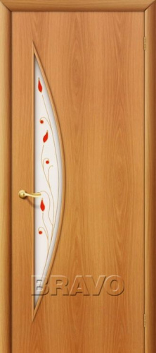 Межкомнатная ламинированная дверь 5П миланский орех - купить в интернет-магазине Diopt.ru