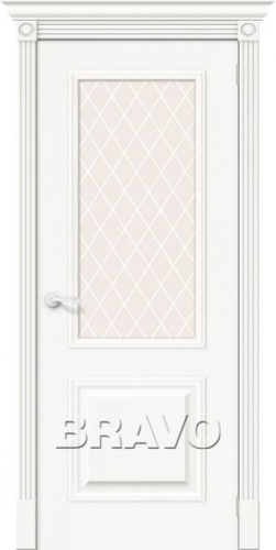 Межкомнатная шпонированная дверь Вуд Классик-13 Whitey - купить в интернет-магазине Diopt.ru