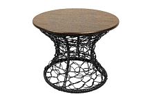 Стол Бонго Классика мини черный, диаметр 0,40 м