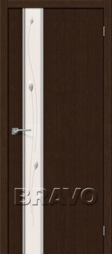 Межкомнатная дверь Глейс-1 Sprig  3D Wenge - купить в интернет-магазине Diopt.ru