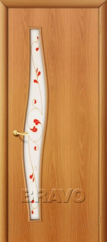 Межкомнатная ламинированная дверь 6П миланский орех - купить в интернет-магазине Diopt.ru