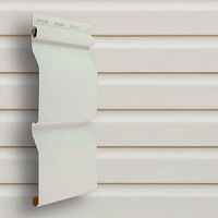 Сайдинг виниловый Grand Line Amerika D4 Корабельный брус Белый 3660х203 мм