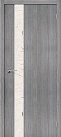 Межкомнатная дверь с эко шпоном Порта-51 Grey Crosscut