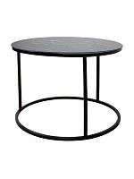 Стол Матрешка чёрный, диаметр 0,5 м