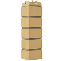 Угол наружный Grand Line Клинкерный кирпич Design Песочный со швом RAL 7006 390х120х120 мм