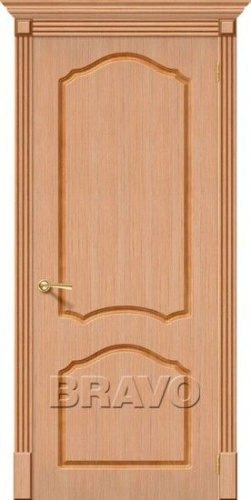 Межкомнатная шпонированная дверь Стандарт Каролина ПГ дуб - купить в интернет-магазине Diopt.ru