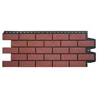 Фасадная панель Grand Line Состаренный кирпич Design Plus Корица с черным швом 995х390 мм